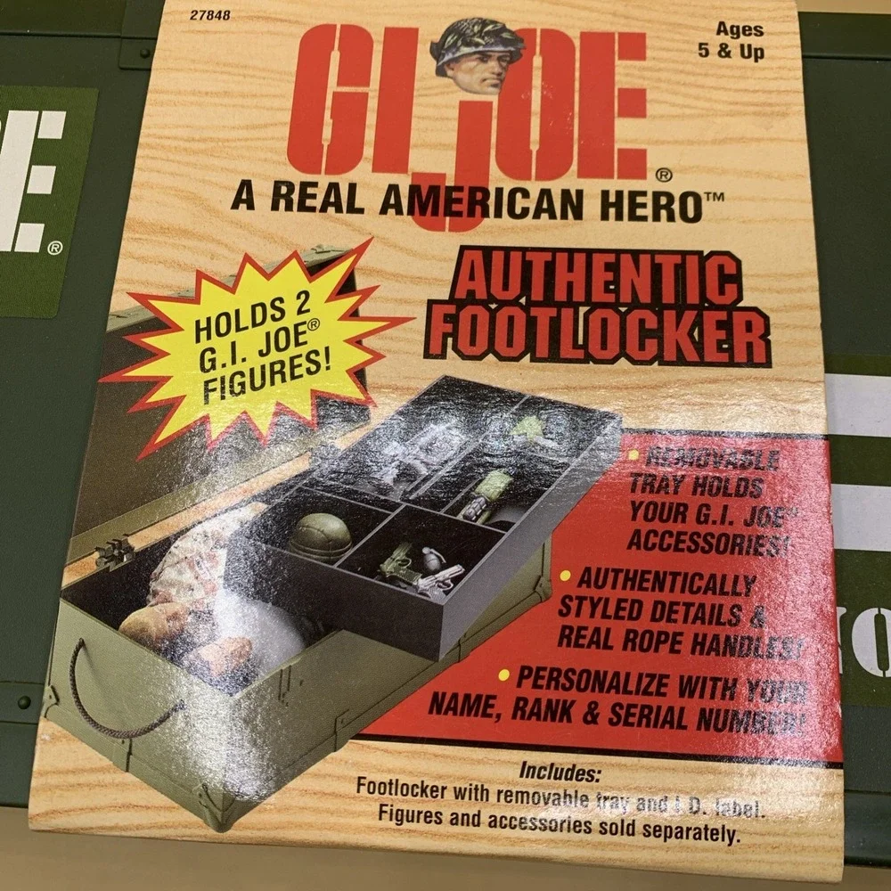 G.I. Joe A Real American Hero Authentic Footlocker Hasbro 1996 No. 27848 NEW